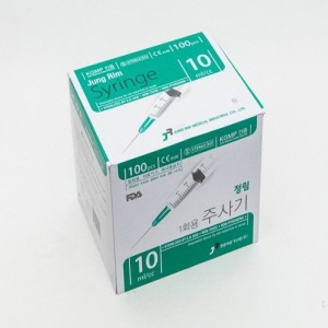 정림)일회용주사기(Syringe) 10CC 23G 1INCH / 1통(100개)