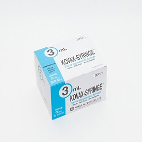 한국백신)일회용주사기(Syringe)3cc 23G(1인치)/1통(100개)