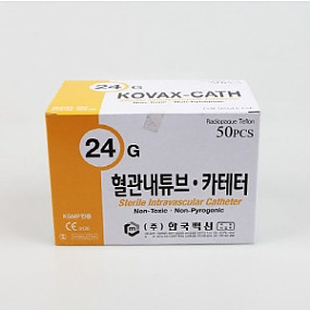 한국백신)정맥카테타(I.V Catheter) 24G 3/4INCH / 1통(50개)