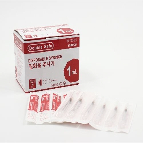 가주)일회용주사기(D/Syringe) 1CC 26G 1/2INCH / 1통(100개)