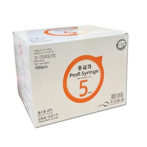 신창메디칼)일회용주사기(Syringe) 5CC 32G / 1통(100개)
