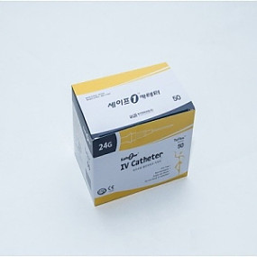 경기의료)정맥카테타(I.V Catheter) 24G 0.75INCH / 1통(50개)