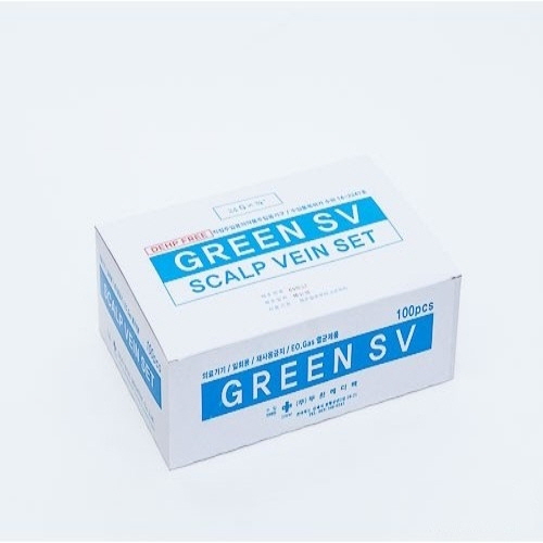두원)나비침(Scalp Needle / DEHP-FREE) 24G 3/4INCH/ 1통(100개)