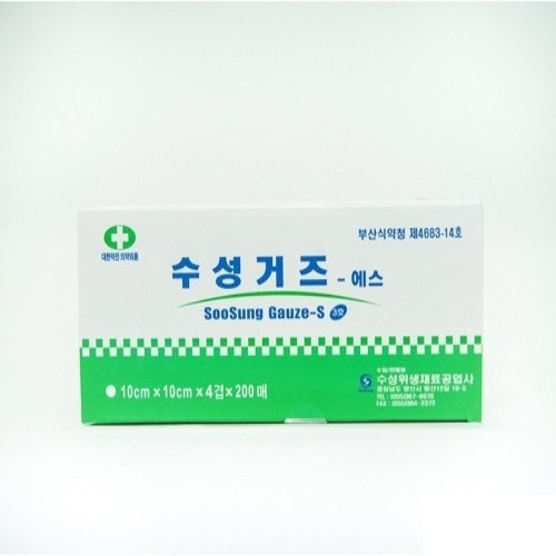 수성)접은거즈 4*4*4p(inch) / 1통(200매)