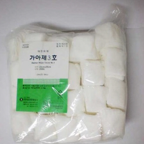 대한)거즈볼 22*25 / 둥근형 / 1pack(200개)