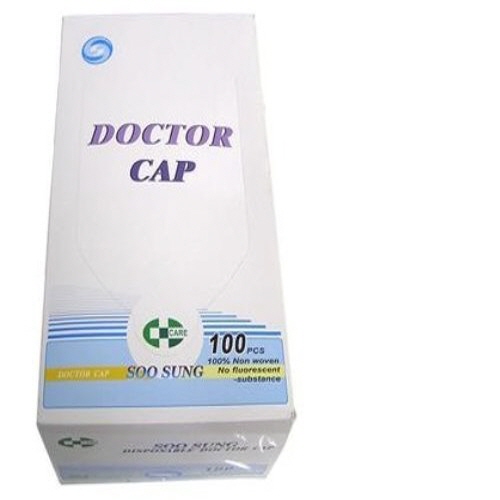 수성)일회용모자(Surgeon Cap) 의사용 / 1통(100개)