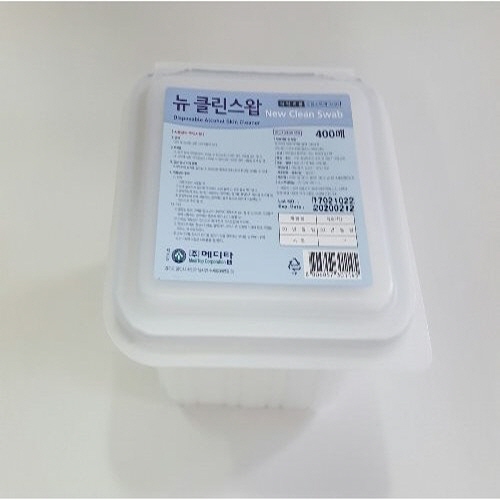 메디탑)일회용알콜솜(뉴클린스왑) / 1통(400매)
