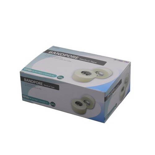 밴드)밴드포어 1INCH / 2.5cm*9.1m 화이트 / 1통(12RoII)
