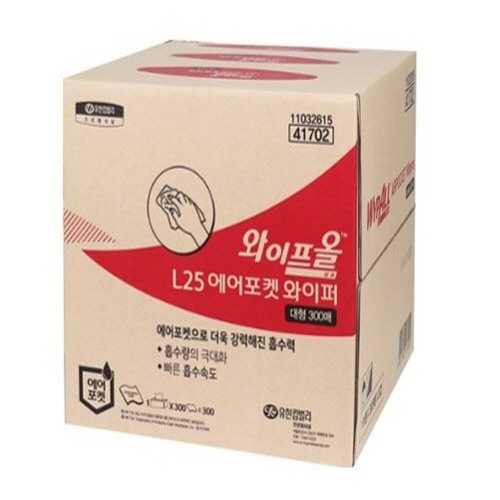 유한킴벌리)와이프올 / L25/41702 / 대형 1BOX(300매)