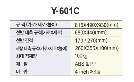 열린세상)다용도카트(NEW UTILITY CARTS) Y-601C