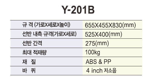 열린세상)PVC 드레싱카 (3단) Y-201B